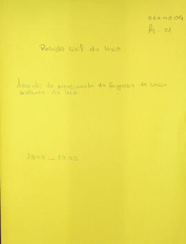 Livro de registos de batismos da freguesia de Nossa Senhora da Luz, da ilha do Maio (1899-1901)