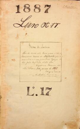 Livro de registo de batismos da freguesia de São João Baptista - Brava (1887)