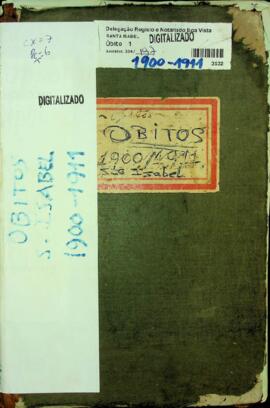 Livro de registos de óbitos da freguesia de Santa Isabel - Ilha da Boa Vista (1900-1911)