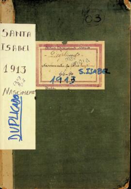 Livro de registos de nascimentos da freguesia de Santa Isabel - Ilha da Boa Vista (1914)