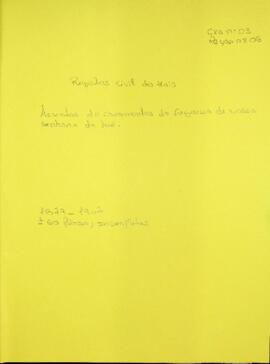 Livro de registos de casamentos da freguesia de Nossa Senhora da Luz, da ilha do Maio (1879 -1907)