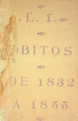 Livro de registos de óbitos da freguesia de São João Baptista, da ilha Brava (1832 - 1855)